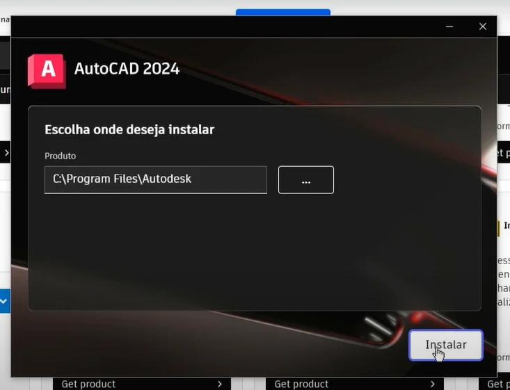 instalando autocad