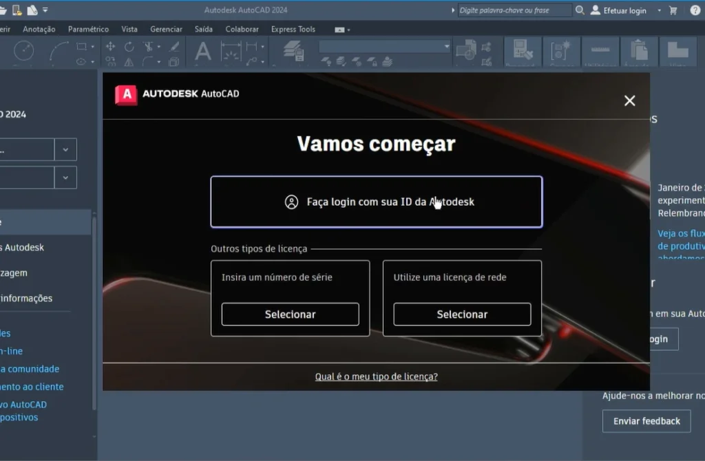 iniciando autocad