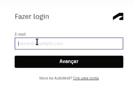 fazer login autocad