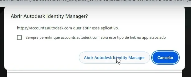 aceitar Autodesk Identity Manager